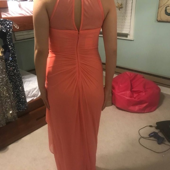 Long Orange Dress - Picture 3 of 4